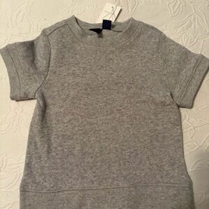 Janie and Jack Heather Gray Short Sleeve Sweatshirt 18-24m